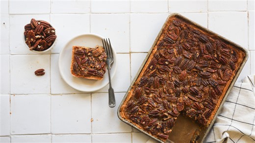 Bourbon Pecan Pie Bars Recipe - Tasting Table
