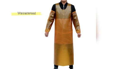 ApronWaterproof and Oil-Resistant PVC Apron - Durable,Acid and AlkaliResistant for Industrial AndSlaughterhouse Processing