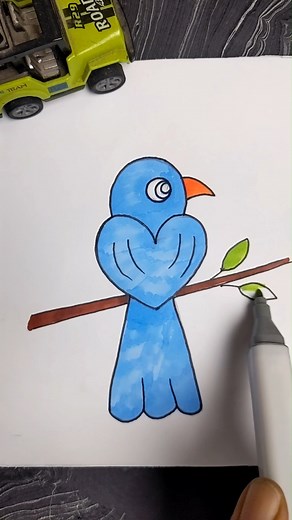 24K views · 103 reactions | How to Draw Cute Blue Bird Easy . . #birddrawing #easydrawing #bluebird #kidsdrawing | Kids Drawing Ideas | Facebook