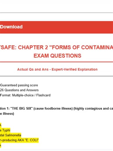 SERVSAFE: CHAPTER 2
