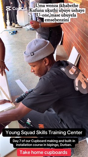 Cupboard Making Course at Young Squad Skills Training