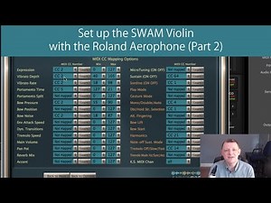 Set up the SWAM violin with the Roland Aerophone Part 2