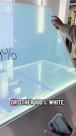 Transparent OLED transparency in different colors ##transparent #oled #transparency #test