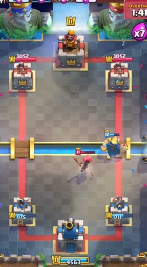 boss bandit vs hero ice golem #clashroyale #shorts