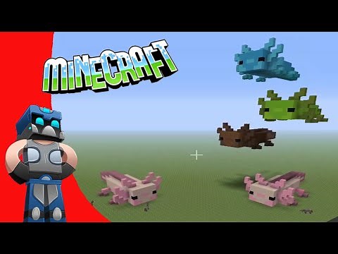 Minecraft: Como hacer Ajolote 3D Tutorial
