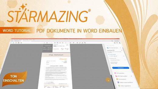 PDF Dateien in Word Dokumente einfügen