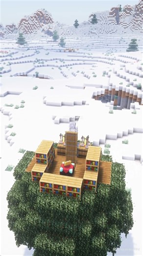 Minecraft:Tree House Tutorial Time lapse 🏡 #shorts #youtubeshorts #minecraft #shortvideo