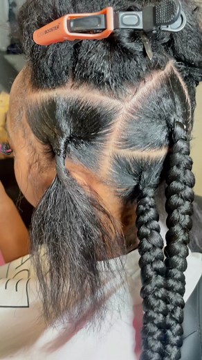 Heart-Shaped Jumbo Knotless Braids by Ladiiscorpio