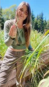 Garlic Scapes… Here’s how I cook them… #alone #food #cooking￼