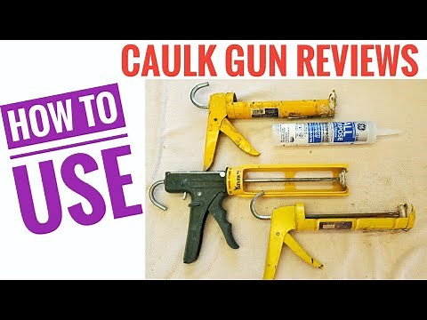Dripless Caulk Gun Review and How To Use Contractor Ratchet drive Caulk Gun 10-Ounce Cartridge