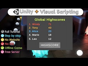 This helps me create free Online Leaderboard for Offline Game | Unity Visual Scripting Tutorial