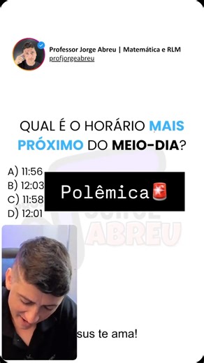 Professor Jorge Abreu | Matemática e RLM on Instagram: "Acho que vai dar conflito. 😅😂 #matematica #raciociniologico #dicasdematematica"