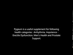 Pygeum health benefits