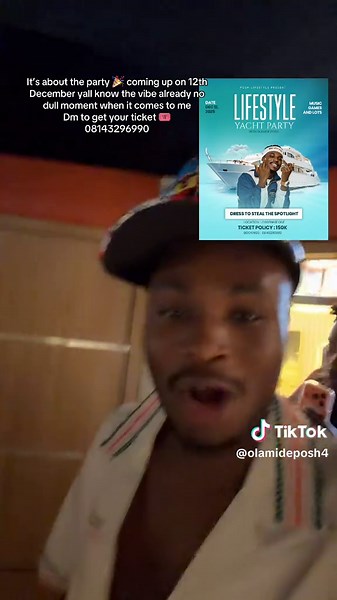 Yacht 🛳️🛥️ LIFESTYLE PARTY WITH POSH Don’t miss out 🎉🍾it’s going to be lit 🔥