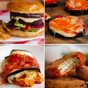1.6M views · 3.2K reactions | 4 eggplant dinners are exploding with flavour!  Recipes: https://tasty.co/compilation/eggplant-dinners-4-ways | Tasty | Facebook