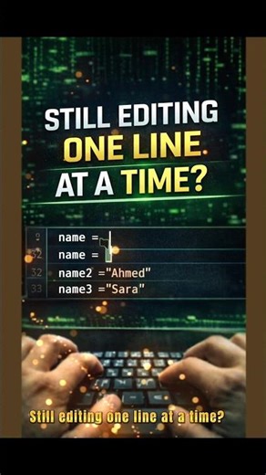 VS Code Trick That Makes You 10x Faster ⚡ (Multi Cursor Magic)