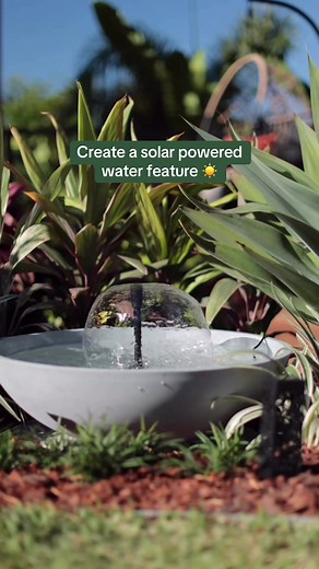 Create Your Own Solar Powered Water Feature