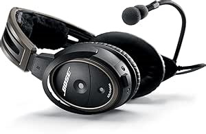 Bose A20 Aviation Headset with Bluetooth U-174 Plug Cable, Black