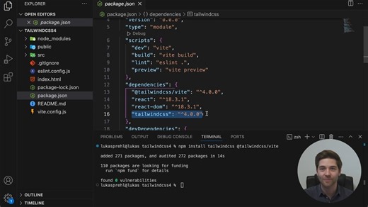 2025最新版Tailwind CSS 4.0   Vite   React安装教程