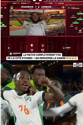 Côte d'Ivoire Shocks Gabon in Thrilling Football Match