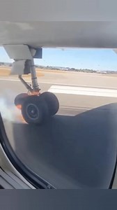 ✈️ During landing, an aircraft tire burst. Thanks to the pilot’s professionalism and quick response, the situation was safely handled. Passenger safety is always the top priority. #AircraftLanding #TyreBurst #AviationSafety #PilotSkill #EmergencyLanding #AirlineLife #FlightSafety #AviationNews | Aviation A380
