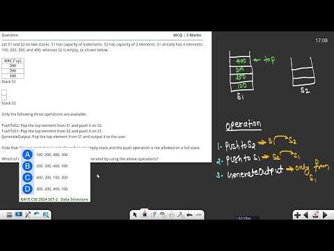 GATE PYQ 2024 | Stack | Data Structure | GATE PYQ Solution