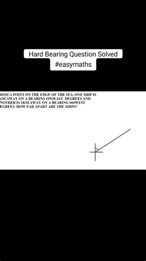 Bearings: where Math meet directions 🧠🔥#easymathstutor #maths #youtubeshorts #viral