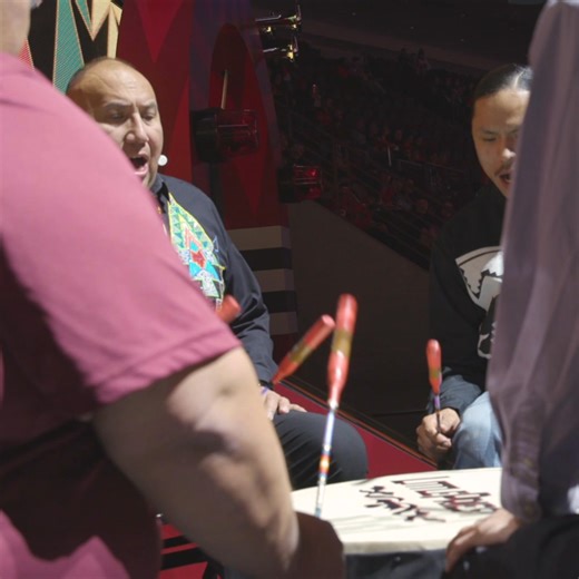 97K views · 2.9K reactions | Before puck drop during our Native American Heritage Celebration, the Little Priest Singers brought to life traditions and shared the cultural significance of the drum with Blackhawks fans. Watch more! ➡︎ https://blackhawks.tbits.me/trk/NativeAmericanHeritageDrumFB | Chicago Blackhawks | Facebook