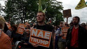 Scots take to streets of Edinburgh to protest Trump visit