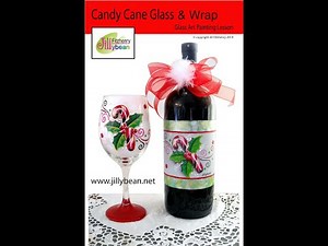 Candy Cane Wine Glass & Wrap (Part 1)