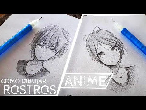 COMO DIBUJAR ROSTROS | Anime | Perspectiva Frontal