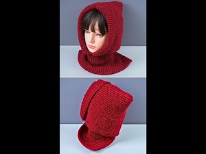 Warm knitted snood/scarf! So easy even a beginner can do it! Miarti🧶