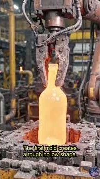 Step-by-Step: How Glass Bottles Are Made in Modern Plants #massproduction #engineering#steel #shorts