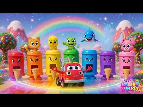 🌈 Learn Colors with Fun Slide & Surprise Toys | Kids Learning Video 🎢🧸