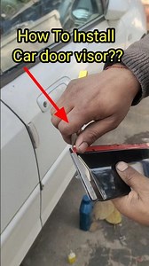 How To Remove Old Car Door Visor And Install New? #sahilbhatti #youtubeshorts #viralvideo
