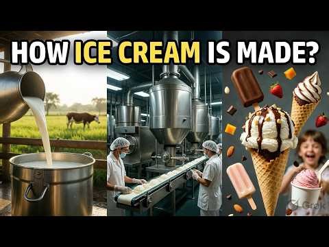 How Ice Cream Is Made in Factories | How Ice Cream Is Made Step by Step I #howitsmade
