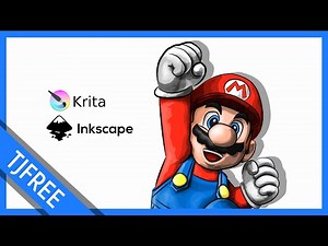 Super Mario Digital Speed Art (Inkscape and Krita)