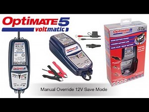 OptiMate 5 VoltMatic (EN): Manual Override 12V Save Mode