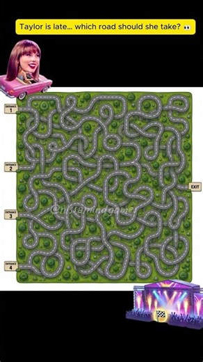 Help Taylor reach her concert! #puzzle #quiz