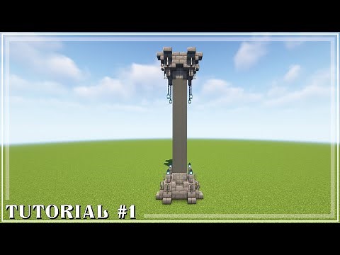 Minecraft building tutorial #1 Stone pillar