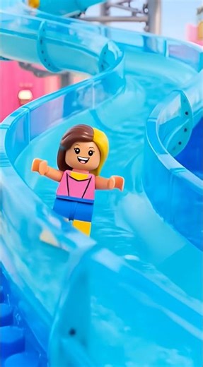 LEGO Friends Summer Pool Party & Water Slides! 🎢💦#shorts #lego