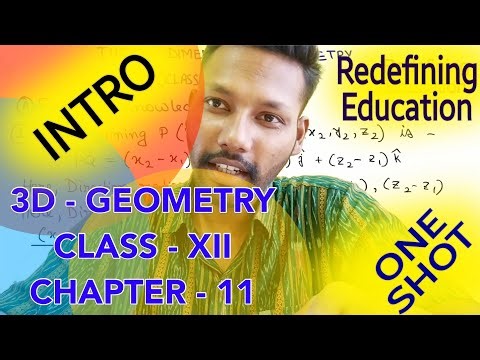 THREE DIMENSIONAL GEOMETRY ONE SHOT CH 11 CLASS 12