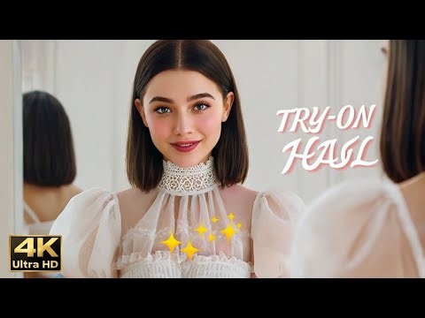 [4k] Try On Haul Transparent | Fashion And Beauty Forever.🔥