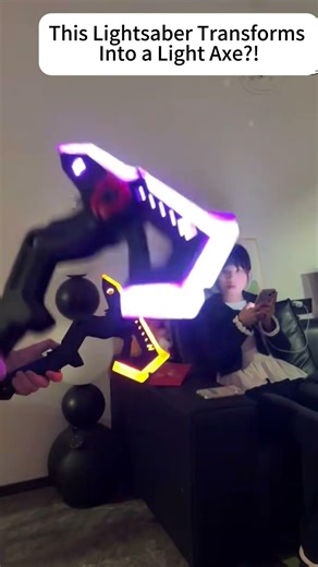 This Lightsaber Transforms Into a Light Axe?! #shorts #musthaves #coolgadgets