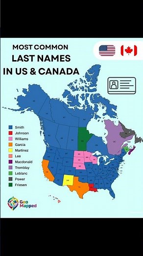 The Geography of Last Names 🇺🇸🇨🇦