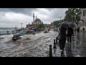 This Is What Heavy Rain Did to Üsküdar Walking Through Istanbul’s Flooded Streets