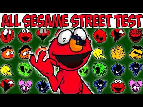 ALL SESAME STREET CHARACTERS | FNF Character Test | Gameplay VS Playground