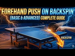 How to play a Forehand Push 🏓? (With multiple variations) Complete Guide