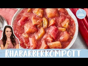 Rhabarberkompott 😍 😋 | das beste Rezept in nur 20 Minuten 🕒 | Einfach Backen