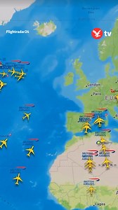 20M views · 61K reactions | A flight tracker shows chaos as fire closes Heathrow Airport | The Independent | Facebook
